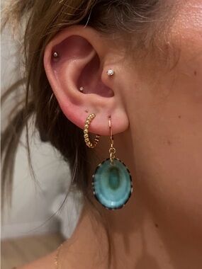 Shell Earrings | Handmade gold Earrings